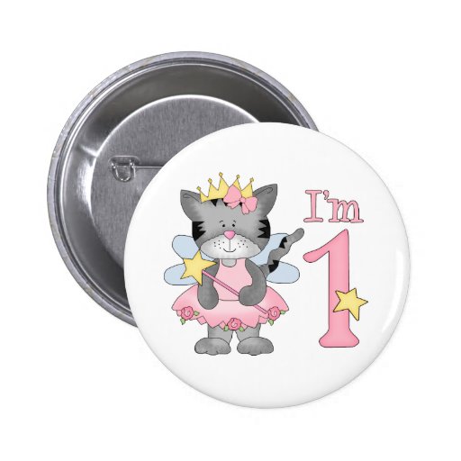Princess Kitty 1st Birthday Pin
