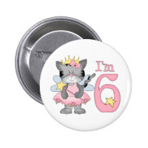 Princess Kitty 6th Birthday Pins