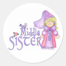 Princess Middle Sister Stickers