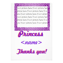 Princess Mini Hearts Fifth Birthday Party Thank Yo Personalized Invitations