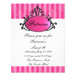 Princess Name Filigree Custom Invite