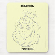 Princess/Old Woman Mousepad