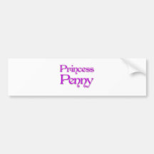 Princess Penny Bumper Stickers