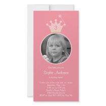 Princess Photo Birthday Party Invitation
