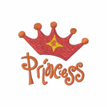 Princess - Pink Crown Emrboidred Tees