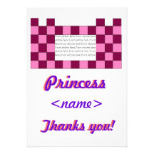 Princess Pink/Pink Castle Fifth Birthday Party Tha Custom Invite