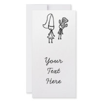 Princess & Pirate Doodle Photo Card Template