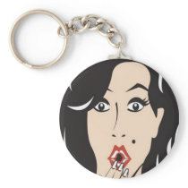 Princess Portraits Caricatures Keychain