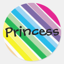 Princess Round Sticker
