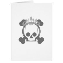 Princess Skull Greeting Cards