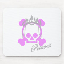 Princess Skull Mouse Pad