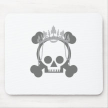 Princess Skull Mouse Pads