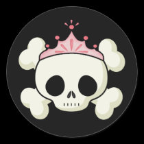 Princess Skull stickers
