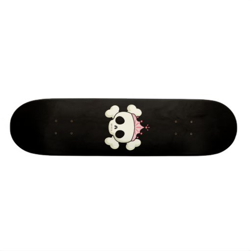 Princess Skull Skate Board Decks