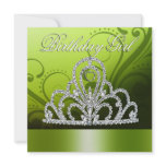 Princess Tiara Birthday Girl (lime)