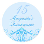 Princess Tiara Blue Quinceanera Sticker