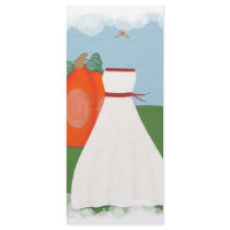 Princess Wedding Dress, custom menu cards