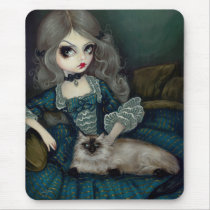 Princess with a Himalayan Cat Mousepad