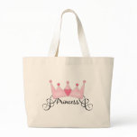 Princess With Crown - Customizable Tote Bag