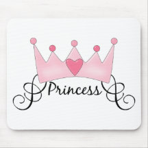 Princess With Crown - Customizable Mouse Mats