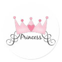 Princess With Crown - Customizable stickers