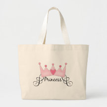 Princess With Crown - Customizable Tote Bag