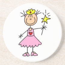 Princess With Wand Beverage Coaster