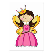 Princess with Wand Bookmark Business Card Templates