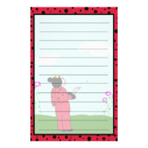 Princesse accentuée Lets Go Stationery de coccinel Papier À Lettre Customisé