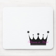 Princesse au coeur tapis de souris