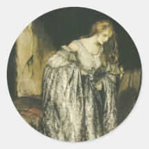 Princesse avec la robe d'étincelle de grande taill autocollants