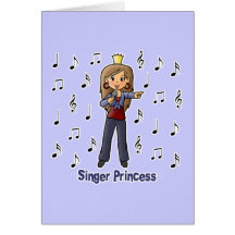 Princesse de chanteur cartes