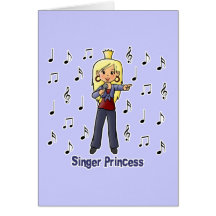 Princesse de chanteur cartes