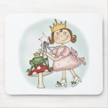 Princesse de grenouille tapis de souris
