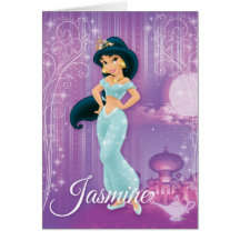 Princesse de jasmin carte de vœux
