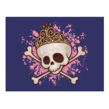 Princesse de pirate - diadème cartes postales