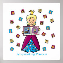 Princesse de Scrapbooking Poster
