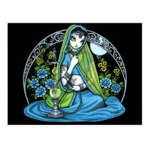 Princesse Fae Postcard de narguilé de fleur de Hin Carte Postale