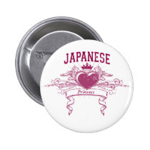 Princesse japonaise boutons publicitaires