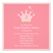 Princesse Party Invitation