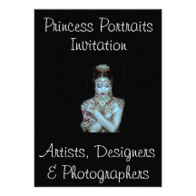PRINCESSE PORTRAITS INVITATION @ ZAZZLE