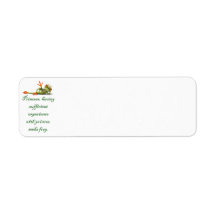Princesse Seeks Frog Labels Étiquette D’adresse Retour