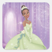 Princesse Tiana Stickers Carrés
