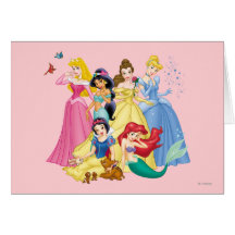 Princesses 3 de Disney Carte De Vœux
