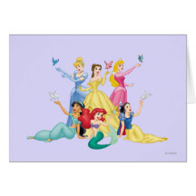 Princesses 4 de Disney Cartes De Vœux
