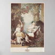 Princesses Mary , Sophia  and Amelia Print