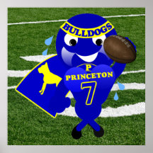 Princeton Bulldogs Football Poster