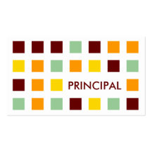 PRINCIPAL (mod squares) Business Cards