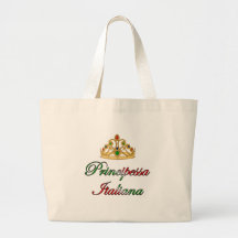 Principessa Italiana (Italian Princess) Canvas Bags