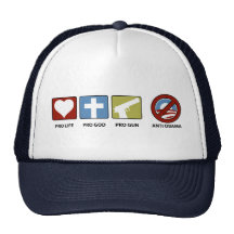 Princples Against Obama Trucker Hat